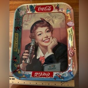 Vintage Coca Cola metal tray, very good condition